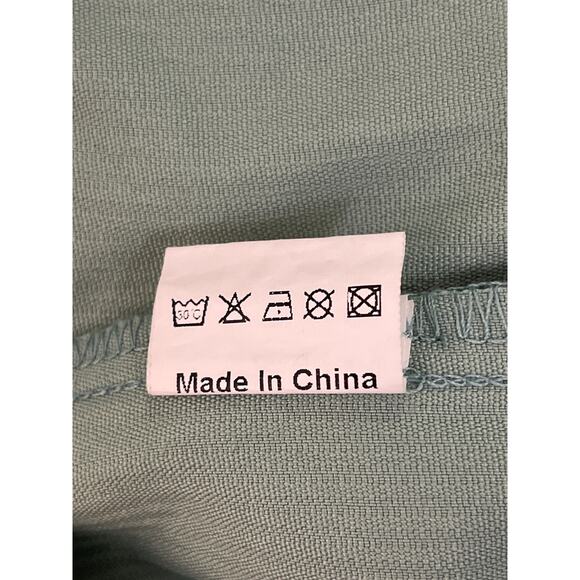 Men’s Sage Green Long Sleeve Button Up Low Shoulder Corduroy Shirt Size 2XL - Picture 6 of 6